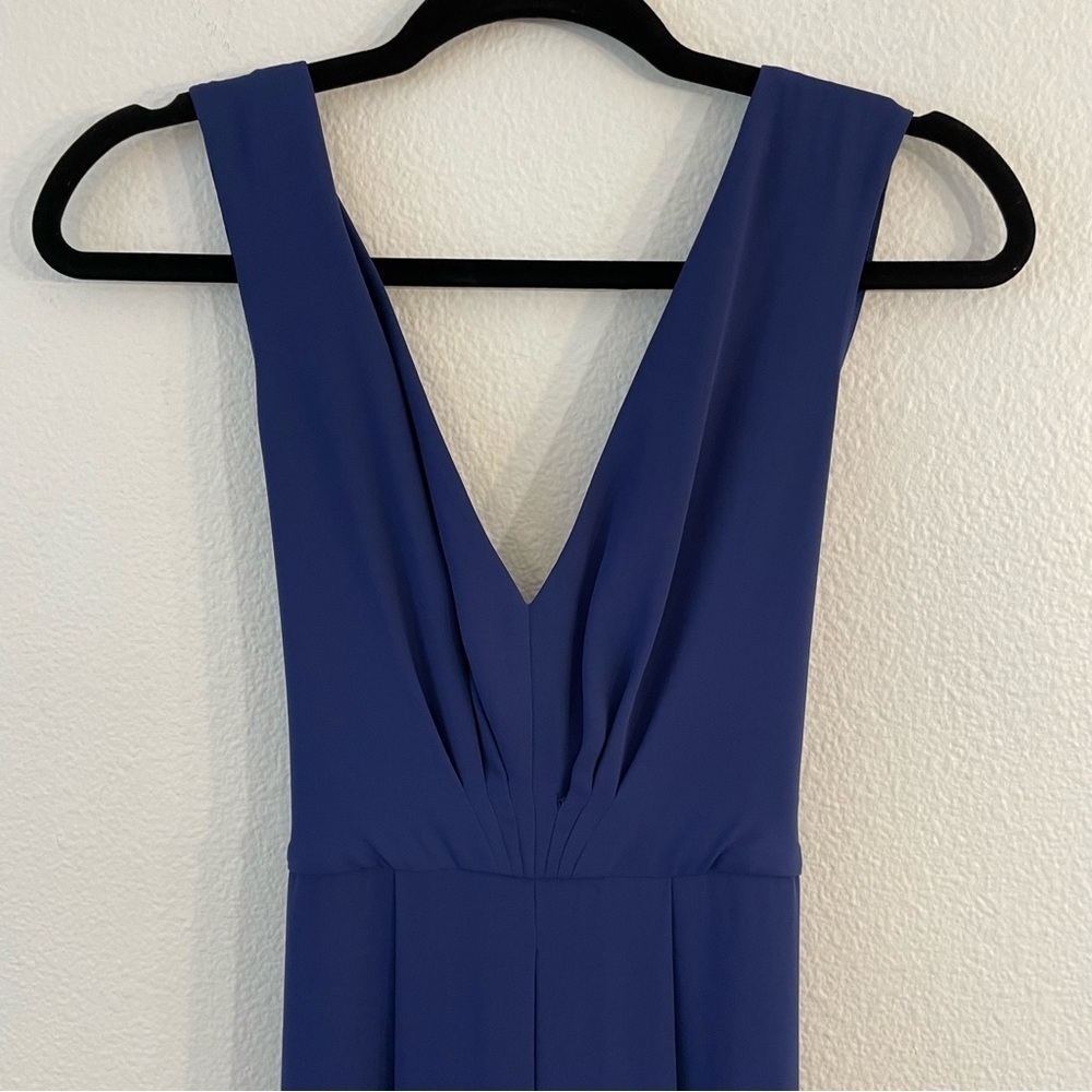 New BCBGMaxazria Norah Blue Sleeveless Evening Dress Gown Size 2 Bridesmaid Prom - Picture 5 of 15